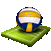 pallone da pallavolo per area sportiva